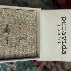Pura Vida Rose Gold Ring and Earrings Set